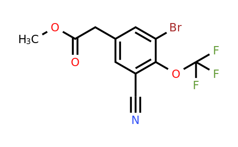 1805022-79-0 | Methyl 3-bromo-5-cyano-4-(trifluoromethoxy)phenylacetate
