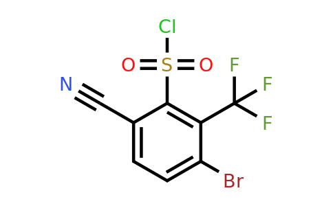 1805023-03-3 | 3-Bromo-6-cyano-2-(trifluoromethyl)benzenesulfonyl chloride