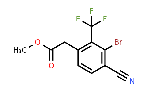 1805023-26-0 | Methyl 3-bromo-4-cyano-2-(trifluoromethyl)phenylacetate