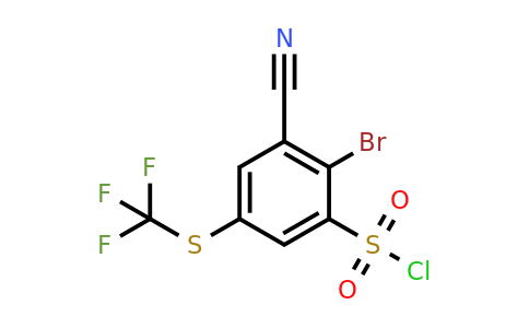 1805023-39-5 | 2-Bromo-3-cyano-5-(trifluoromethylthio)benzenesulfonyl chloride