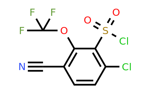 1805025-19-7 | 6-Chloro-3-cyano-2-(trifluoromethoxy)benzenesulfonylchloride