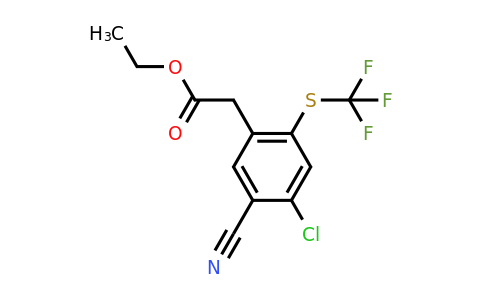 1805025-95-9 | Ethyl 4-chloro-5-cyano-2-(trifluoromethylthio)phenylacetate