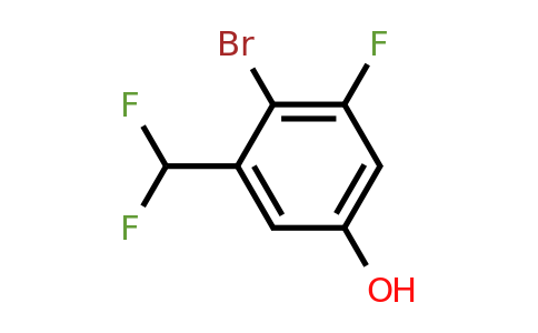 1805027-48-8 | 2-Bromo-3-fluoro-5-hydroxybenzodifluoride
