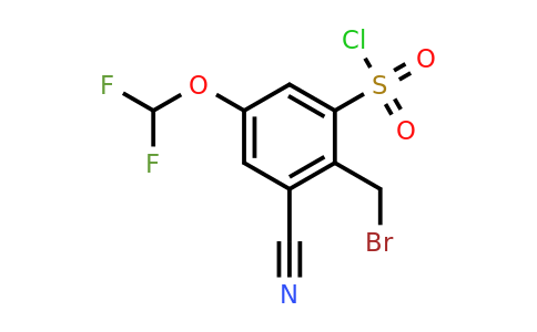 1805028-33-4 | 2-Bromomethyl-3-cyano-5-(difluoromethoxy)benzenesulfonylchloride