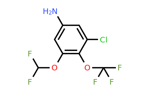 1805028-89-0 | 3-Chloro-5-difluoromethoxy-4-(trifluoromethoxy)aniline