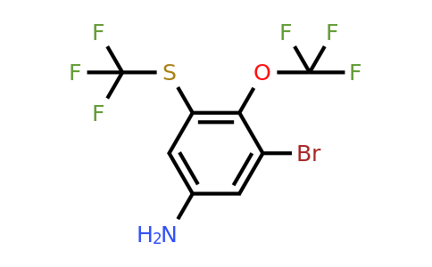 1805029-68-8 | 3-Bromo-4-trifluoromethoxy-5-(trifluoromethylthio)aniline