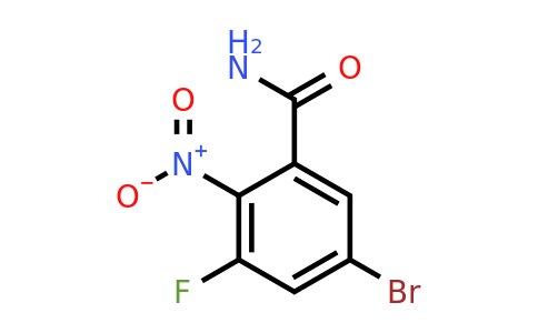 1805030-52-7 | 5-Bromo-3-fluoro-2-nitrobenzamide