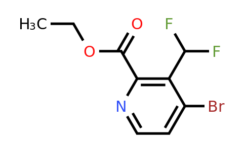 1805031-26-8 | Ethyl 4-bromo-3-(difluoromethyl)pyridine-2-carboxylate