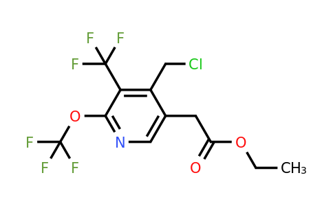 Ethyl 4-(chloromethyl)-2-(trifluoromethoxy)-3-(trifluoromethyl)pyridine-5-acetate