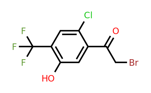 1805036-75-2 | 2'-Chloro-5'-hydroxy-4'-(trifluoromethyl)phenacyl bromide