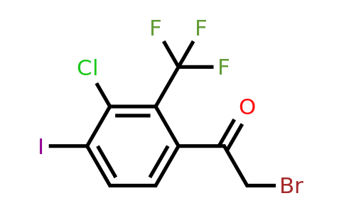 1805038-61-2 | 3'-Chloro-4'-iodo-2'-(trifluoromethyl)phenacyl bromide