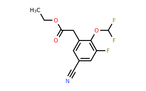1805039-11-5 | Ethyl 5-cyano-2-difluoromethoxy-3-fluorophenylacetate