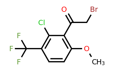 1805040-15-6 | 2'-Chloro-6'-methoxy-3'-(trifluoromethyl)phenacyl bromide
