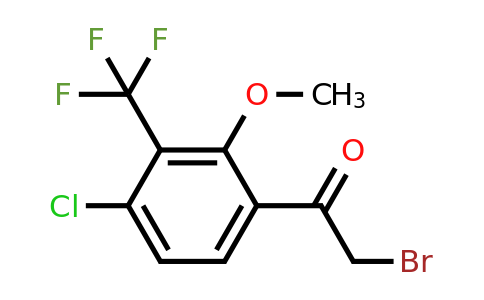 1805040-29-2 | 4'-Chloro-2'-methoxy-3'-(trifluoromethyl)phenacyl bromide