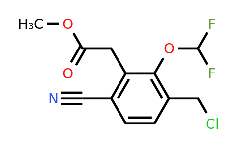 1805041-07-9 | Methyl 3-chloromethyl-6-cyano-2-(difluoromethoxy)phenylacetate