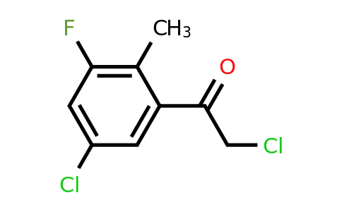 1805042-55-0 | 5'-Chloro-3'-fluoro-2'-methylphenacyl chloride