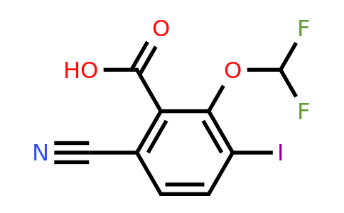 1805042-68-5 | 6-Cyano-2-difluoromethoxy-3-iodobenzoic acid