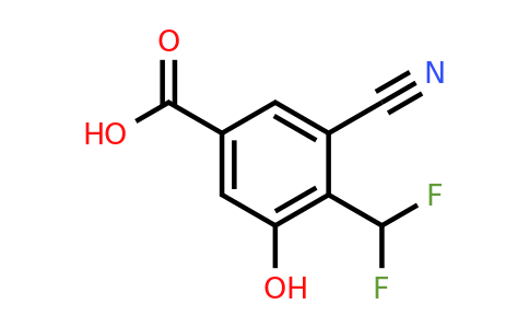 1805044-44-3 | 3-Cyano-4-difluoromethyl-5-hydroxybenzoic acid