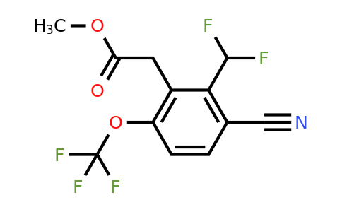 1805044-51-2 | Methyl 3-cyano-2-difluoromethyl-6-(trifluoromethoxy)phenylacetate