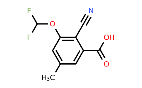 1805044-53-4 | 2-Cyano-3-difluoromethoxy-5-methylbenzoic acid