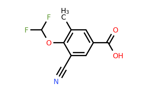 1805044-62-5 | 3-Cyano-4-difluoromethoxy-5-methylbenzoic acid