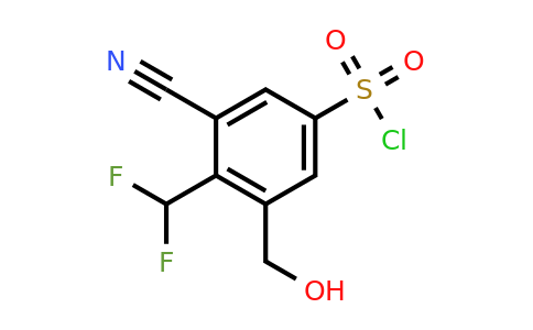 1805044-87-4 | 3-Cyano-4-difluoromethyl-5-(hydroxymethyl)benzenesulfonylchloride