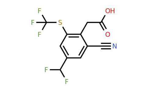 1805045-72-0 | 2-Cyano-4-difluoromethyl-6-(trifluoromethylthio)phenylacetic acid