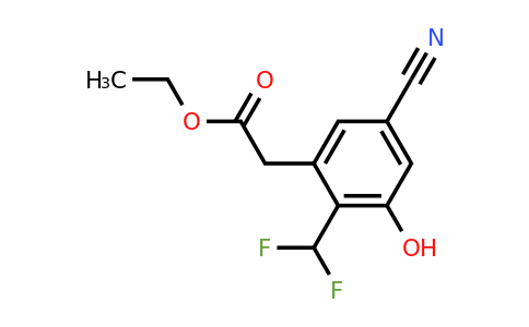 1805045-75-3 | Ethyl 5-cyano-2-difluoromethyl-3-hydroxyphenylacetate