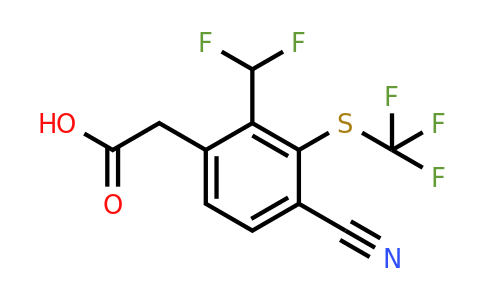 1805045-77-5 | 4-Cyano-2-difluoromethyl-3-(trifluoromethylthio)phenylacetic acid