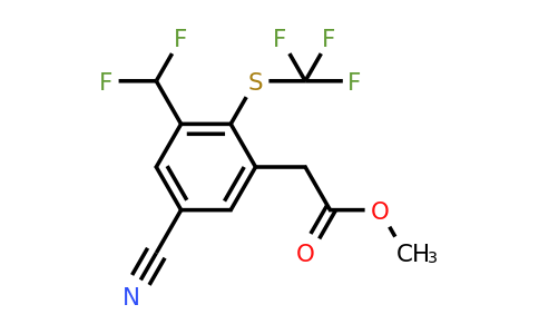 Methyl 5-cyano-3-difluoromethyl-2-(trifluoromethylthio)phenylacetate