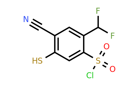 1805046-91-6 | 4-Cyano-2-difluoromethyl-5-mercaptobenzenesulfonylchloride