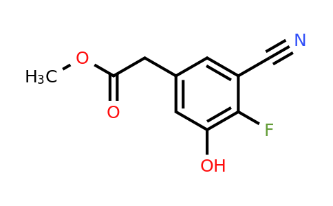 1805048-00-3 | Methyl 3-cyano-4-fluoro-5-hydroxyphenylacetate