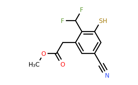 1805048-15-0 | Methyl 5-cyano-2-difluoromethyl-3-mercaptophenylacetate