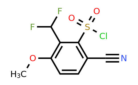 1805048-53-6 | 6-Cyano-2-difluoromethyl-3-methoxybenzenesulfonylchloride
