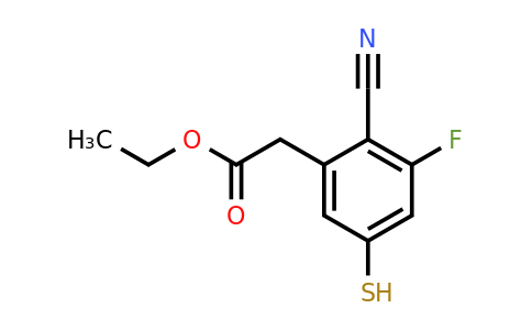 1805049-56-2 | Ethyl 2-cyano-3-fluoro-5-mercaptophenylacetate