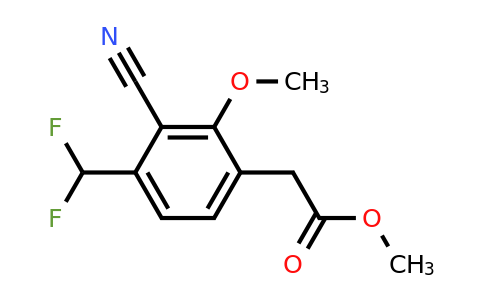 1805049-67-5 | Methyl 3-cyano-4-difluoromethyl-2-methoxyphenylacetate