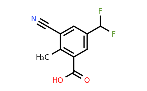 1805049-88-0 | 3-Cyano-5-difluoromethyl-2-methylbenzoic acid