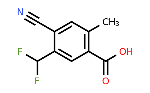 1805049-99-3 | 4-Cyano-5-difluoromethyl-2-methylbenzoic acid