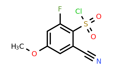 1805050-34-3 | 2-Cyano-6-fluoro-4-methoxybenzenesulfonylchloride