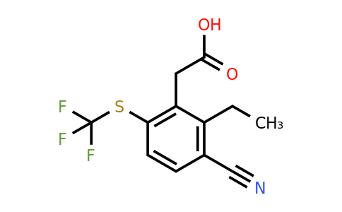 1805051-22-2 | 3-Cyano-2-ethyl-6-(trifluoromethylthio)phenylacetic acid