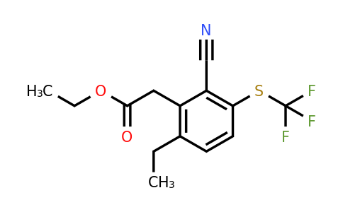 1805051-29-9 | Ethyl 2-cyano-6-ethyl-3-(trifluoromethylthio)phenylacetate