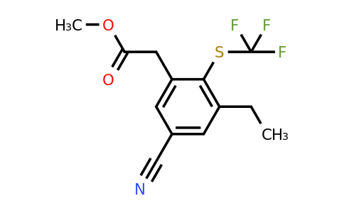 1805051-56-2 | Methyl 5-cyano-3-ethyl-2-(trifluoromethylthio)phenylacetate