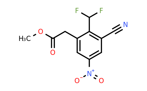 1805051-63-1 | Methyl 3-cyano-2-difluoromethyl-5-nitrophenylacetate