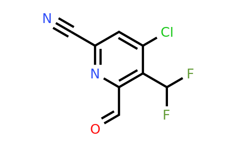 4-Chloro-6-cyano-3-(difluoromethyl)pyridine-2-carboxaldehyde