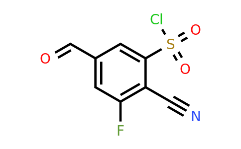 1805052-53-2 | 2-Cyano-3-fluoro-5-formylbenzenesulfonylchloride