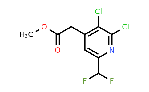 1805052-59-8 | Methyl 2,3-dichloro-6-(difluoromethyl)pyridine-4-acetate