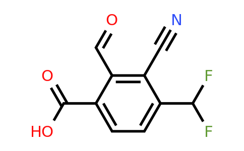 1805052-64-5 | 3-Cyano-4-difluoromethyl-2-formylbenzoic acid