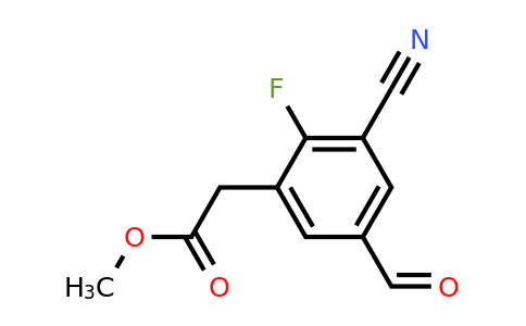 1805053-06-8 | Methyl 3-cyano-2-fluoro-5-formylphenylacetate