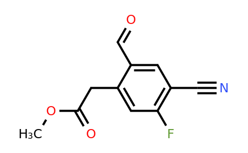 1805053-19-3 | Methyl 4-cyano-5-fluoro-2-formylphenylacetate