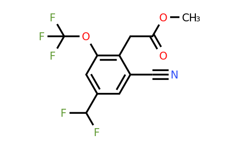 1805053-61-5 | Methyl 2-cyano-4-difluoromethyl-6-(trifluoromethoxy)phenylacetate